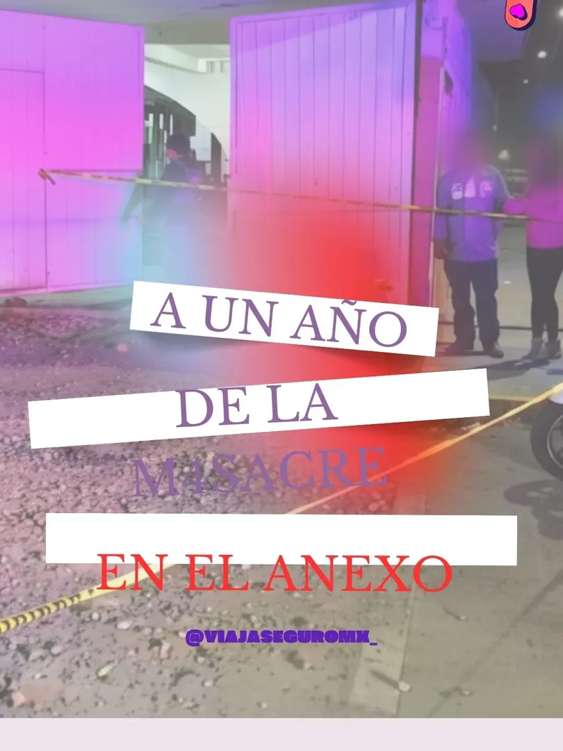Portada: fotografía nocturna del portón de un anexo acordonado con cinta amarilla, con el título sobre recuadros blancos.