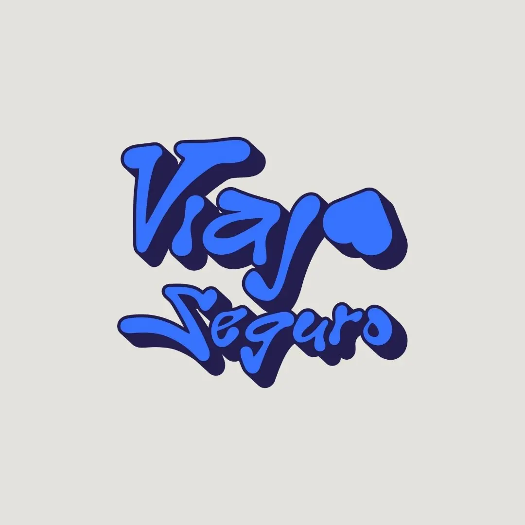 Cierre con el logotipo de Viaja Seguro en azul sobre fondo gris.