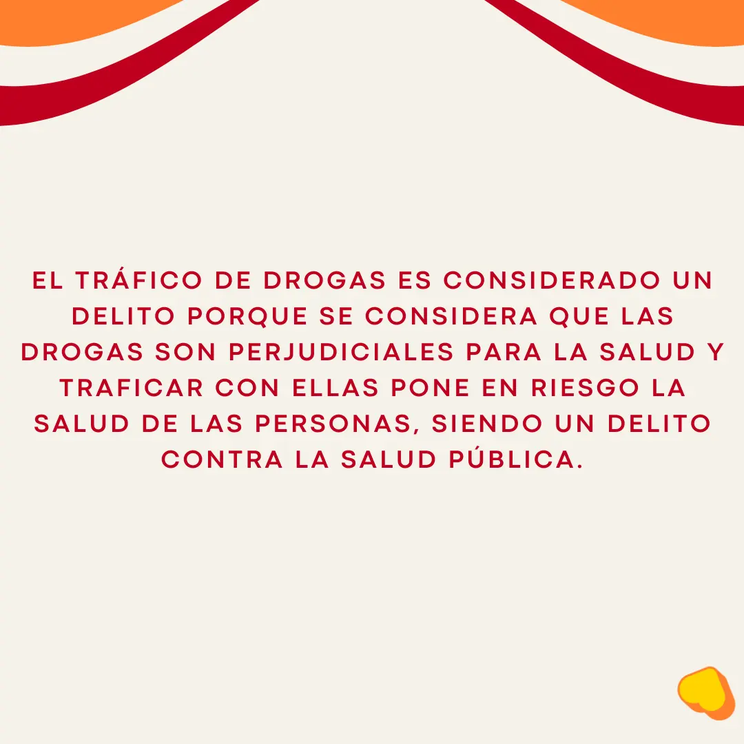 Fondo crema con el texto sobre el delito contra la salud pública.