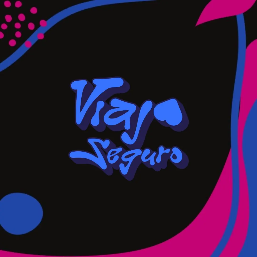 Cierre con el logotipo de Viaja Seguro en azul sobre fondo negro.