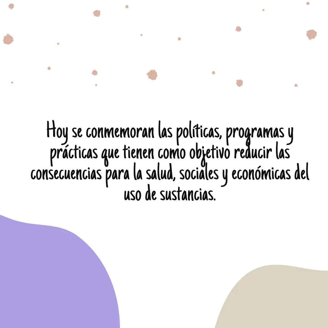 Fondo blanco con manchas de color y el texto de la conmemoración.