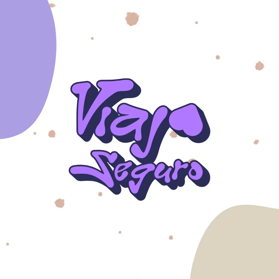 Cierre con el logotipo de Viaja Seguro en lila sobre fondo blanco.