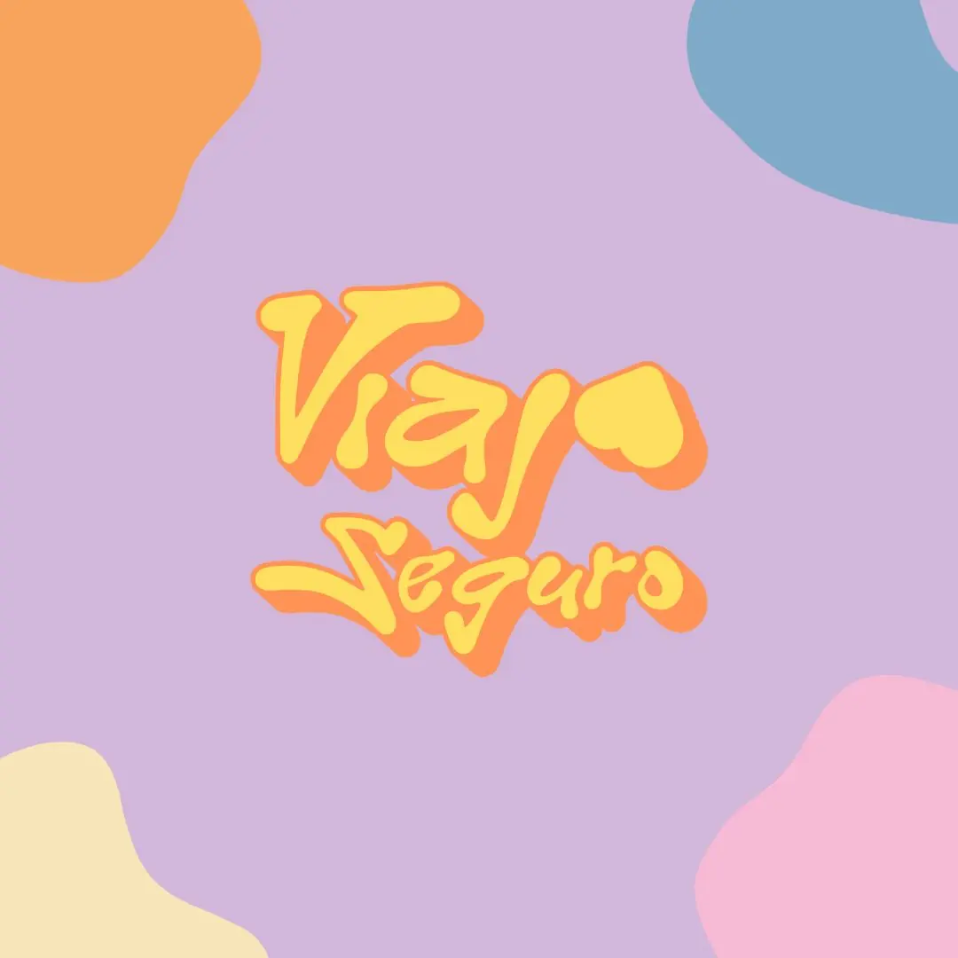 Cierre con el logotipo de Viaja Seguro sobre fondo lila.