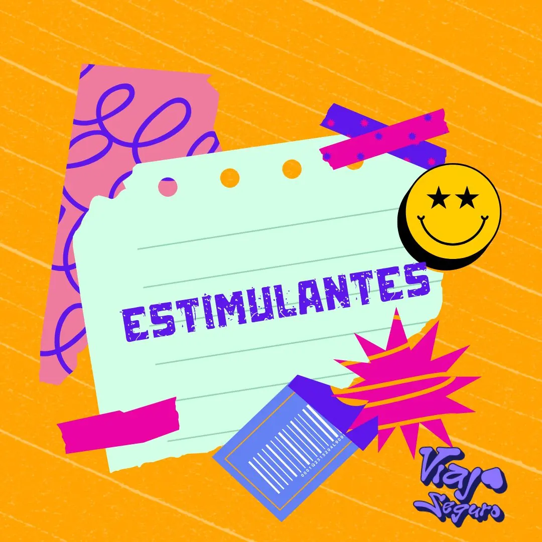 Portada naranja con un collage de papeles, cinta adhesiva y una carita feliz con ojos de estrella.