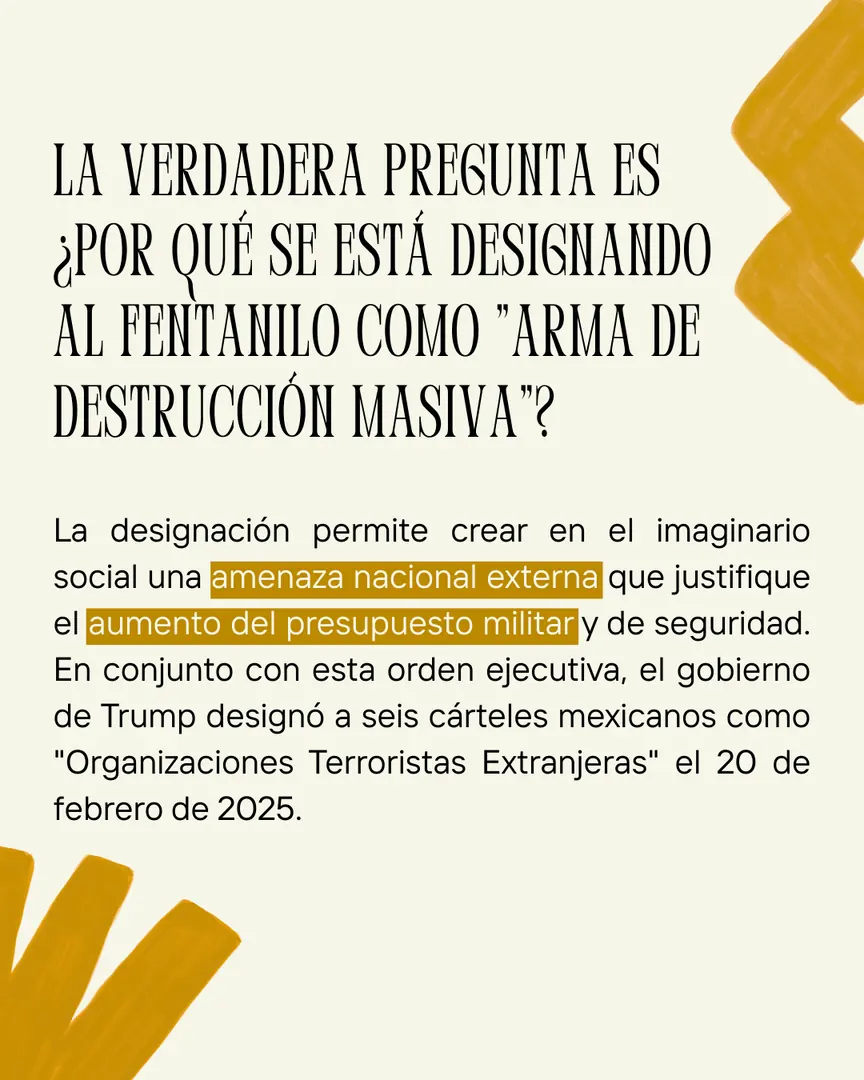 Fondo crema con brochazos amarillos y el texto con resaltados en ocre.